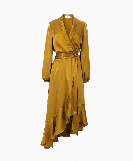 Robe Wrap Flounce Bronze