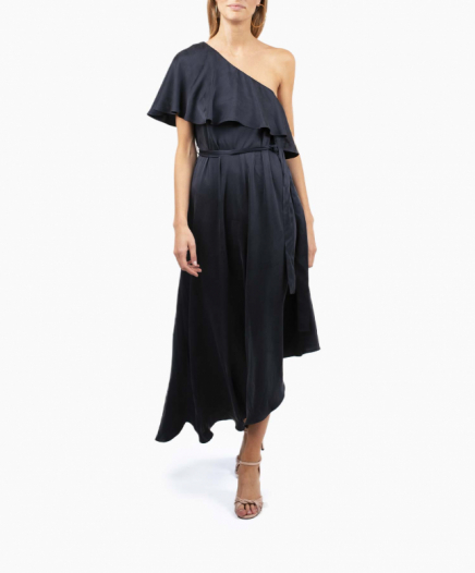 Robe One Shoulder Navy