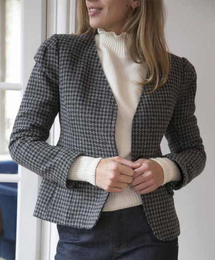 Veste Houndstooth