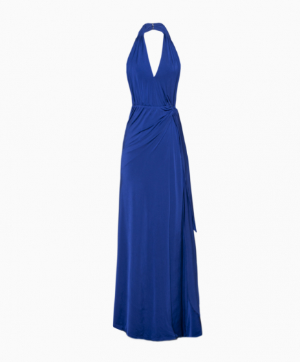 Robe Backless Bleu