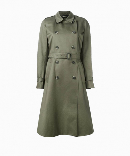 Manteau Trench Kaki