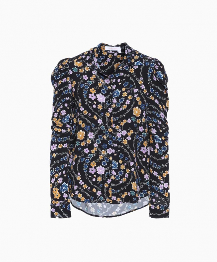 Blouse Imprimée Floral noire