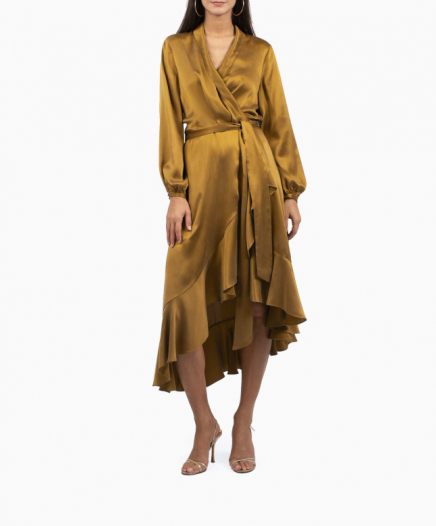 Robe Wrap Flounce Bronze