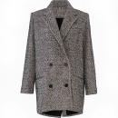 Manteau Animal Gris