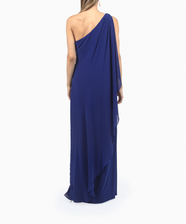 Location robe longue Ralph Lauren Georgette Cape Gown 5