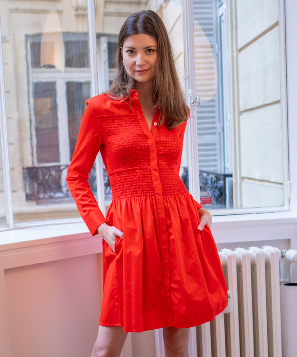 Location Robe MAJE Rouge 4