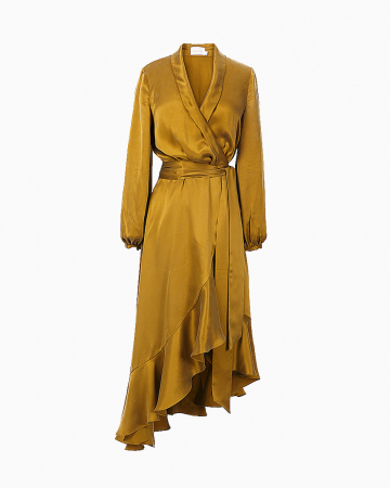 Robe Wrap Flounce Bronze