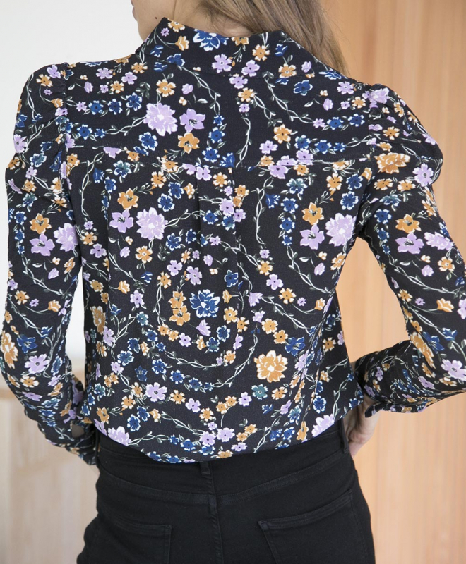 Location Blouse SeeByChloe Imprimé Floral Noir 4