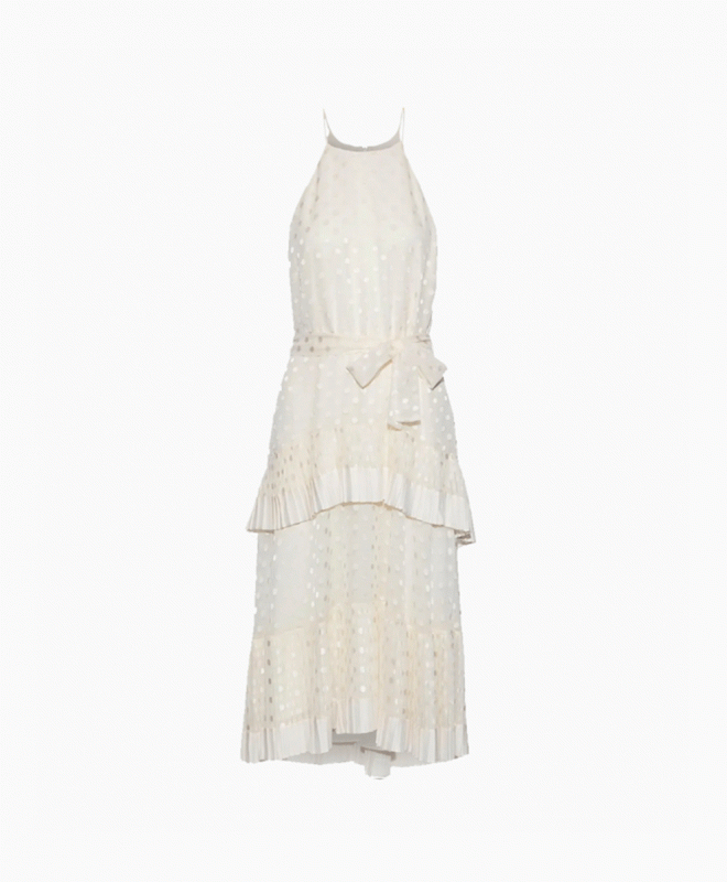 Robe Midi Zimmermann Pleated Tier Ruffle 1